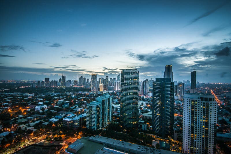 Makati skyline Phillippines stock photography Makati skyline Phillippines stock photography