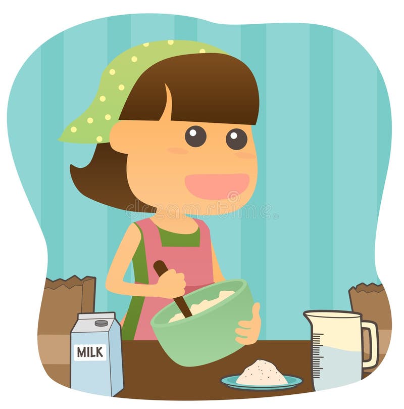 Make bread stock illustration. Illustration of jobs, activities 37870738