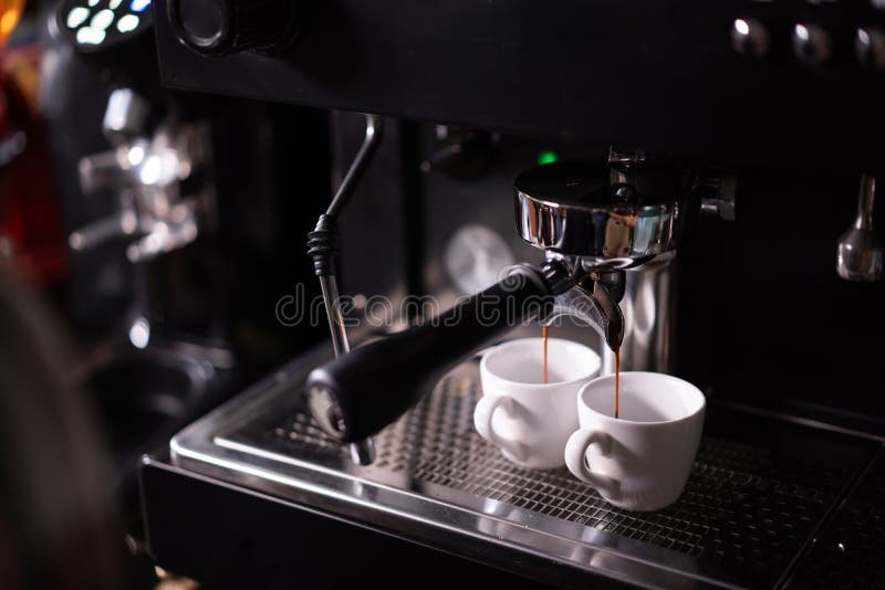 Make a Cup of Coffee with Coffee Machine Stock Image Image of prepare