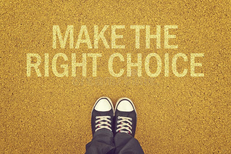 Make The Right Choice royalty free stock image Make The Right Choice royalty free stock image