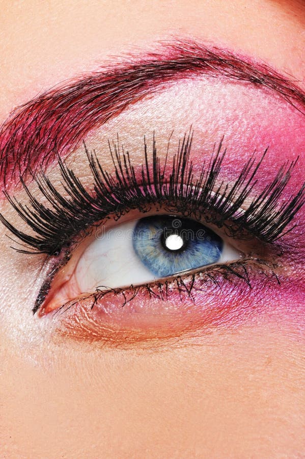 Make-up of a beautiful woman eye