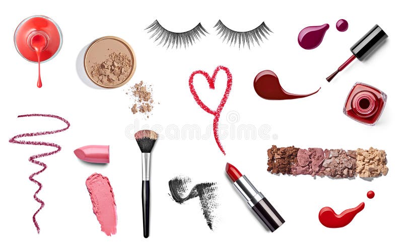 Make up beauty lipstick nail polish liquid powder mascara pencil