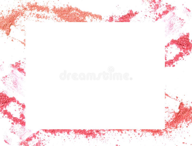 Make-up color frame on white background. stock photos Make-up color frame on white background. stock photos