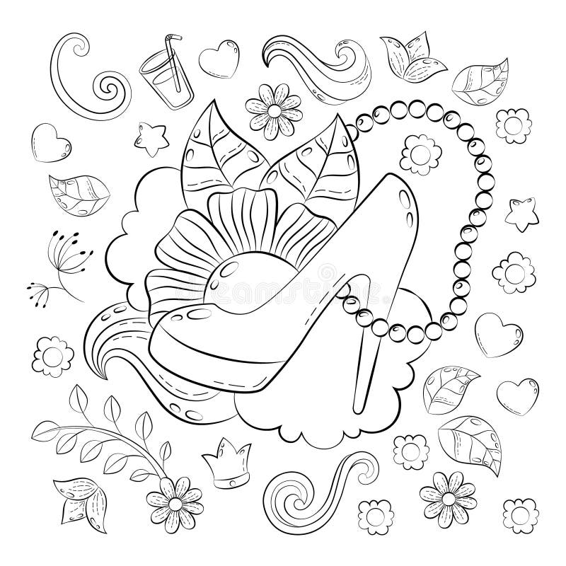 Download Make Up Concept Hand Drawn Cartoon Doodle Illustration Beauty Pattern Illustration For Adult Coloring Book Sketch Stock Vector Illustration Of Adult Card 133021785