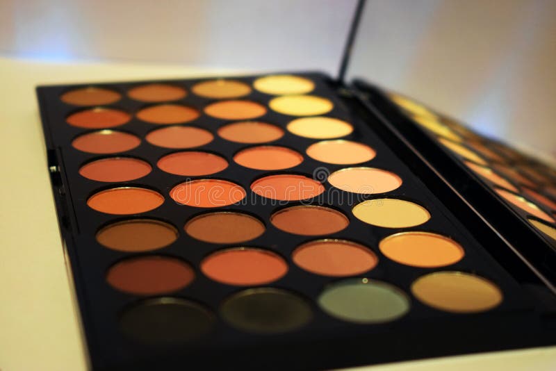 Make up - eyeshadow palette stock image Make up - eyeshadow palette stock image