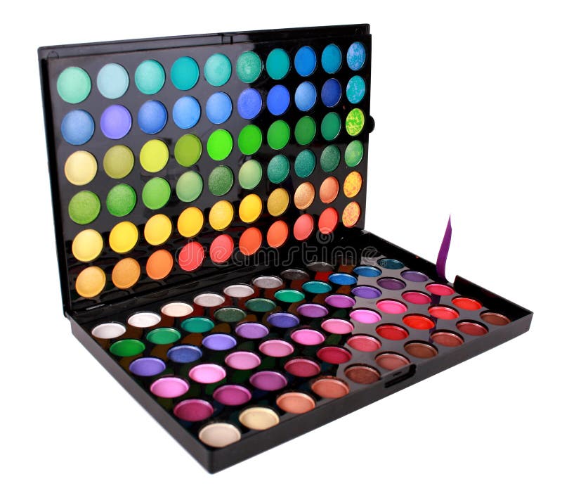 Beautiful Make Up Artist Eyeshadow Colour Palette Stock Photo Image