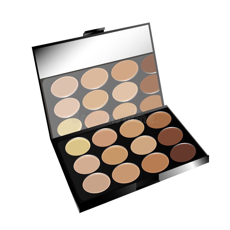 Make-up Pallet vector illustration