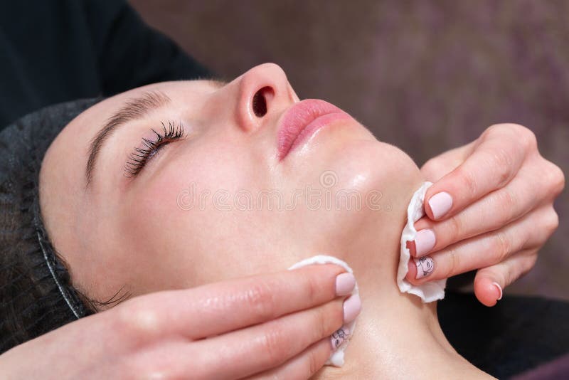 Makeup Removal from the Face Stock Photo Image of facial