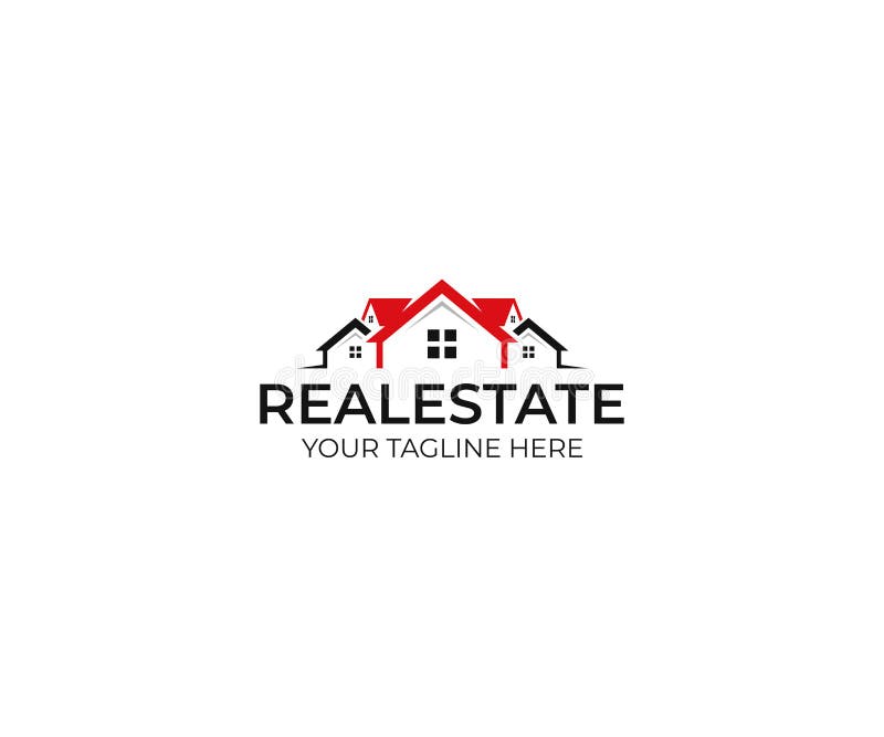 Makelaardij Logo Template Huis vectorontwerp vector illustratie Makelaardij Logo Template Huis vectorontwerp vector illustratie