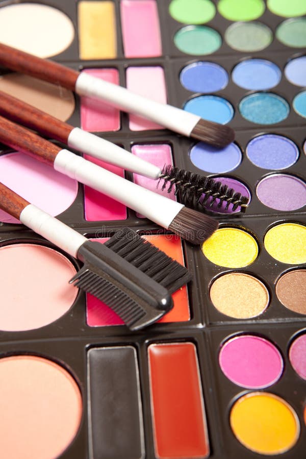 Makeup accessories stock photo. Image of brown, beautiful 34029584