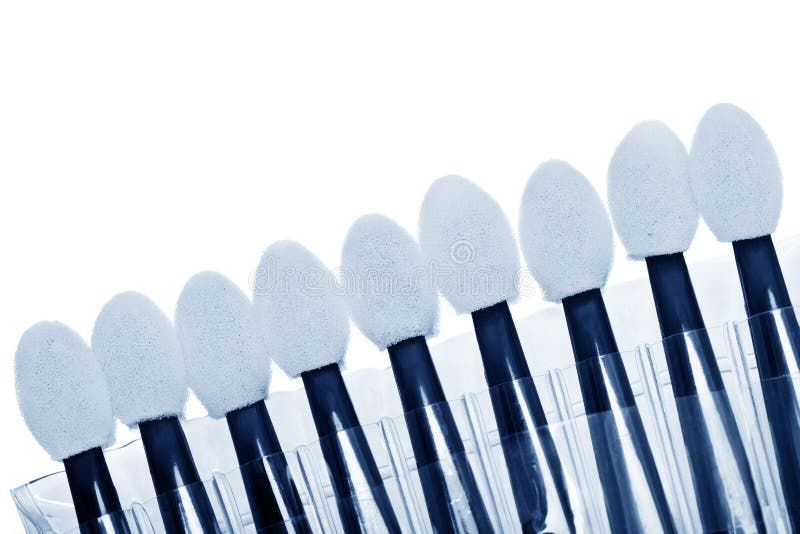 Makeup applicators stock image. Image of blue, applicator 16484473