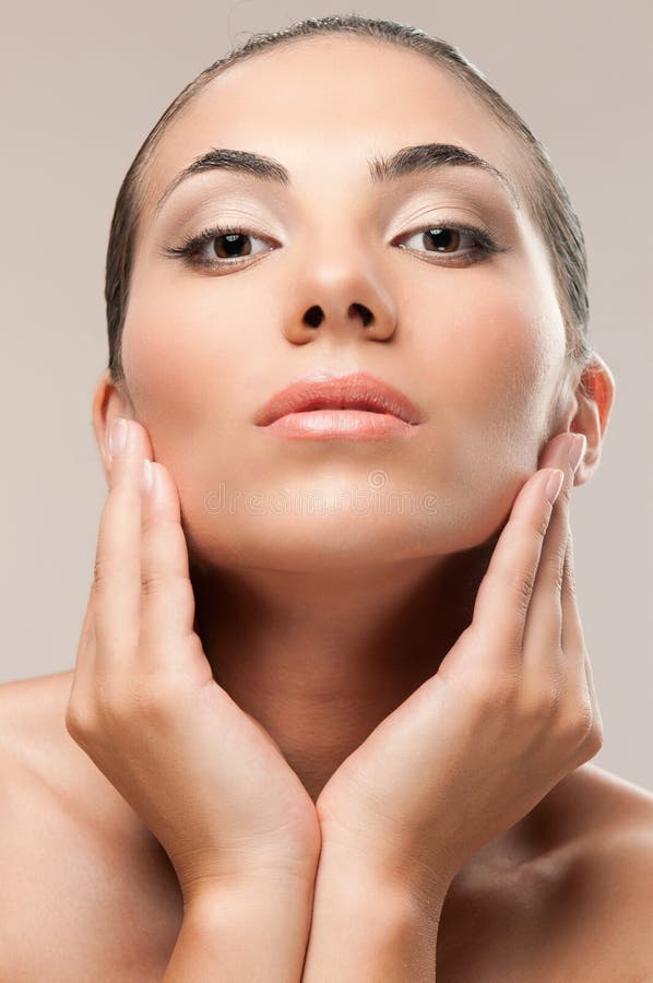 Makeup and beauty model stock photography