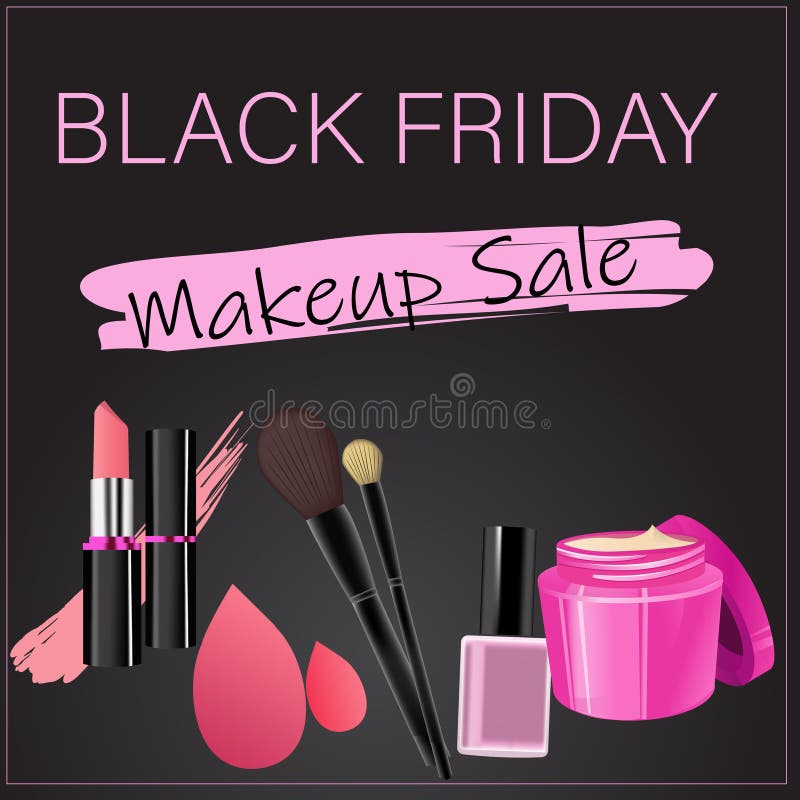 Black Friday Makeup Sale Shop Illustration - Illustration of sale, shop: 210555039