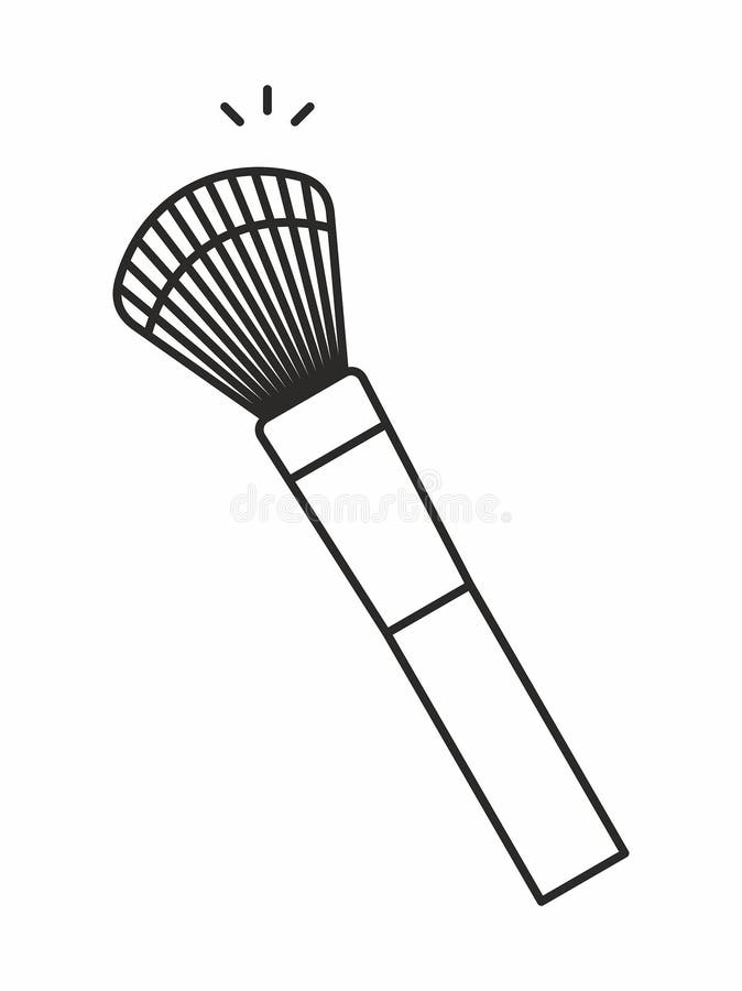 Makeup Brush icon stock vector. Illustration of black 98161022