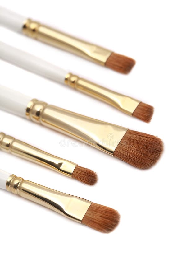 Antique Retro Makeup Brush Set Stock Photo Image of decoration, black