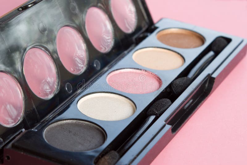 Makeup Eyeshadow in Case with Applicator Stock Photo Image of makeup