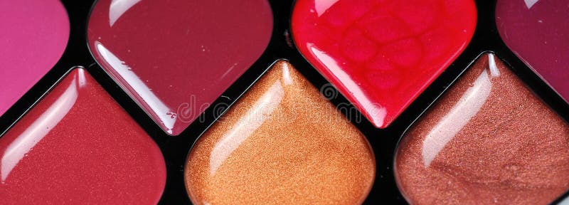 Makeup lip gloss royalty free stock image