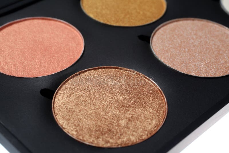 Makeup palette stock image. Image of isolated, products 35534819