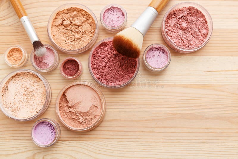 Makeup powder background