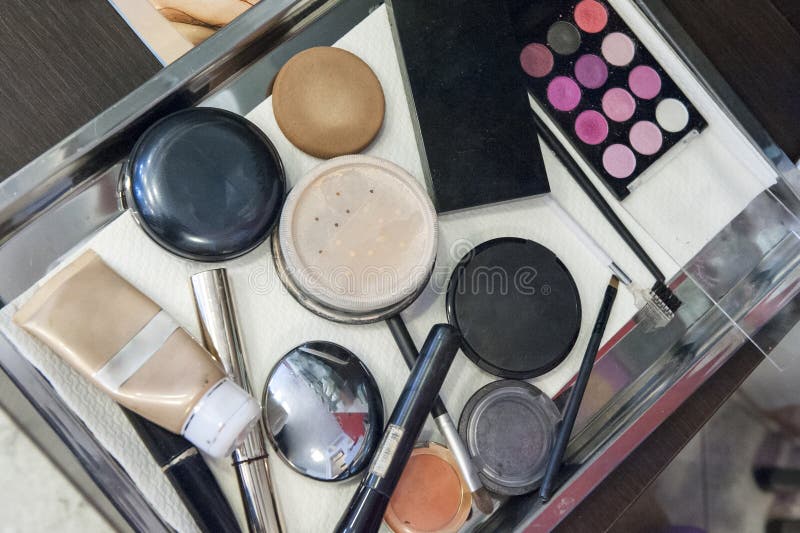 Makeup tools stock image. Image of female, colorful, care 46720553