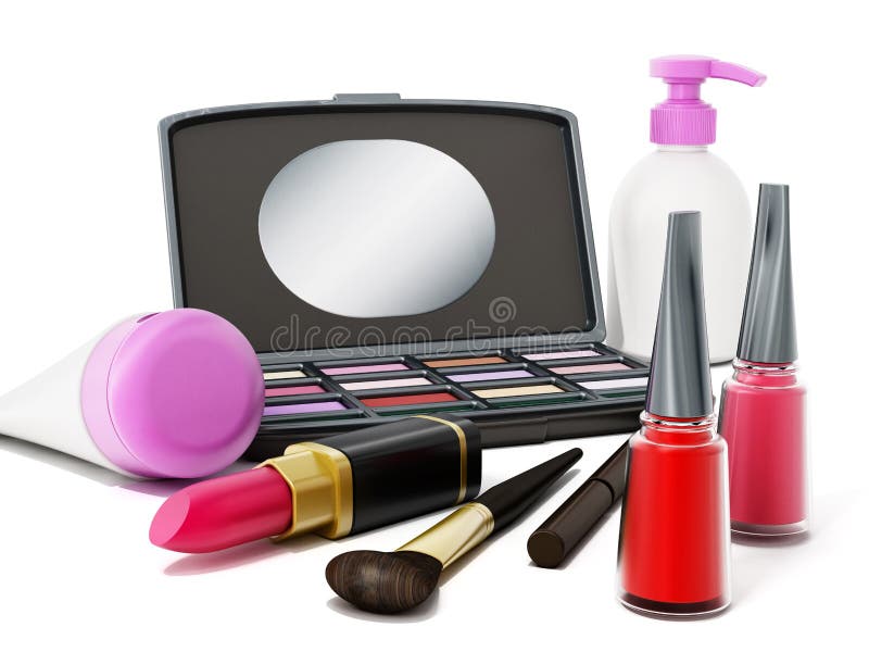 Makeup tools stock illustration Makeup tools stock illustration