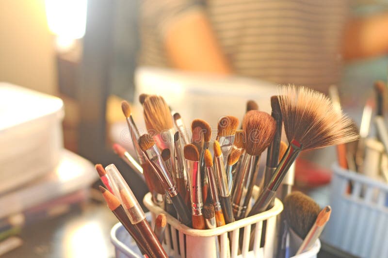 Makeup tools for women stock photos Makeup tools for women stock photos