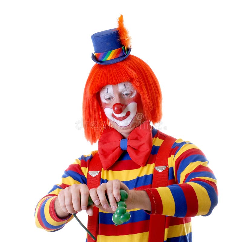 Making a Balloon Animal royalty free stock photography