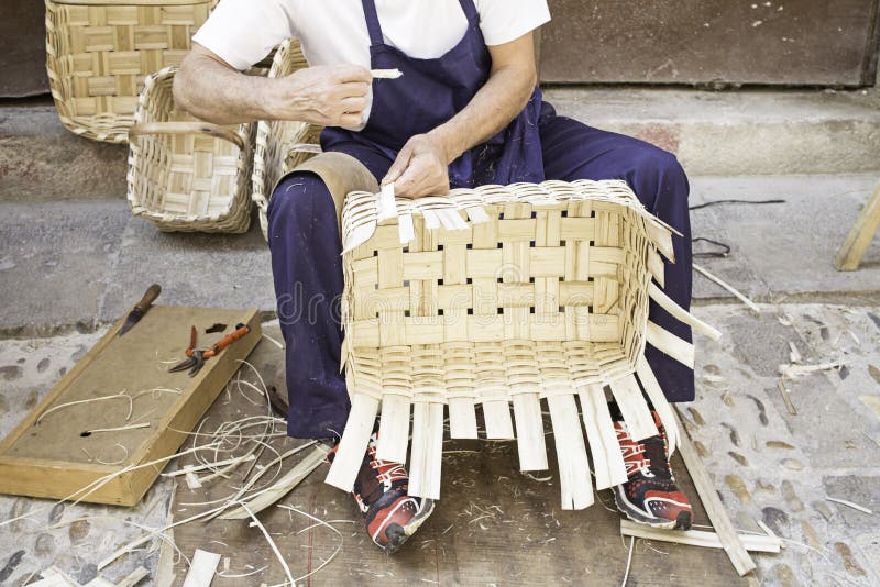 Making baskets stock photo. Image of crafts, crafting 43722216