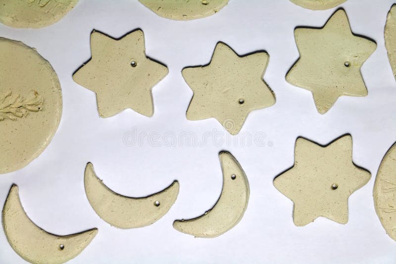 Making Clay Decorations stock image. Image of festive 231301661