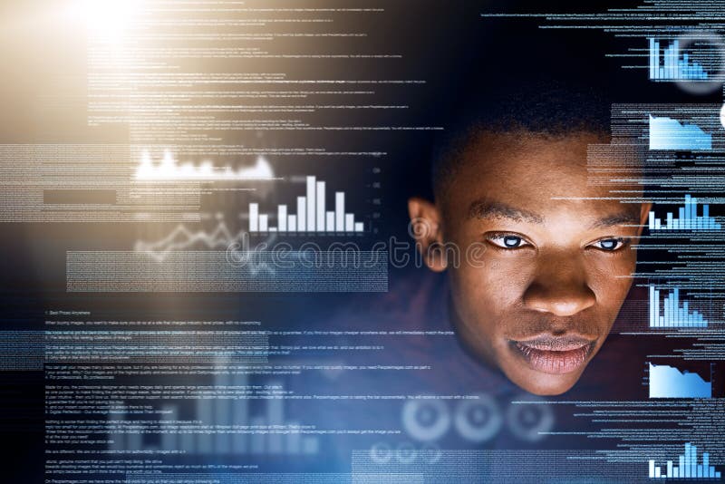 Making a few minor adjustments. a young computer programmer working on source code. royalty free stock photo