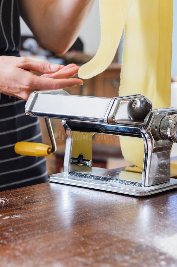 Making fresh pasta stock image. Image of counter, anonymous - 58023979