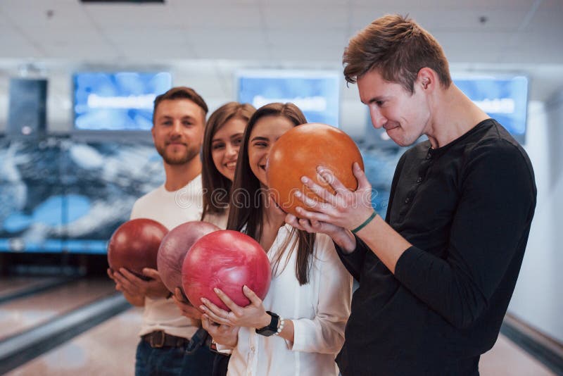 Making Funny Face. Young Cheerful Friends Have Fun in Bowling Club at Their Weekends Stock Photo - Image of beautiful, bowling: 166194238 Making Funny Face. Young Cheerful Friends Have Fun in Bowling Club at Their Weekends Stock Photo - Image of beautiful, bowling: 166194238