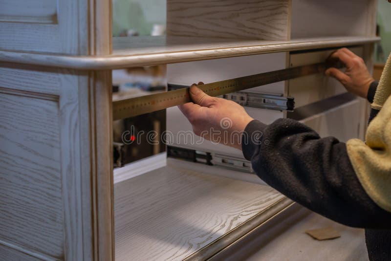 Making Furniture from Wood. Work Carpenter Stock Photo Image of