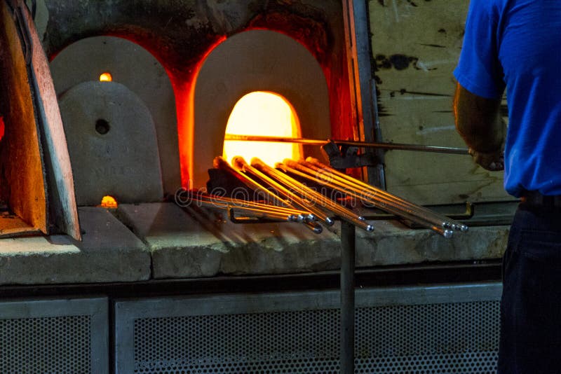 Making Glass stock photo. Image of making, kiln, crafts 58819124