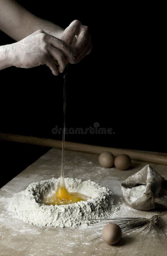 Making italian pasta