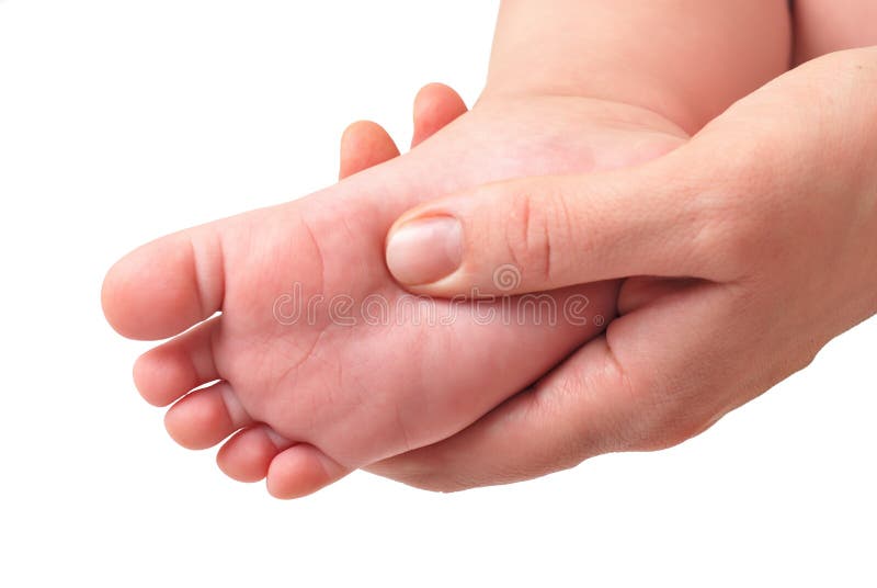 Making Massage of Children S Foot Stock Image Image of birth, parent