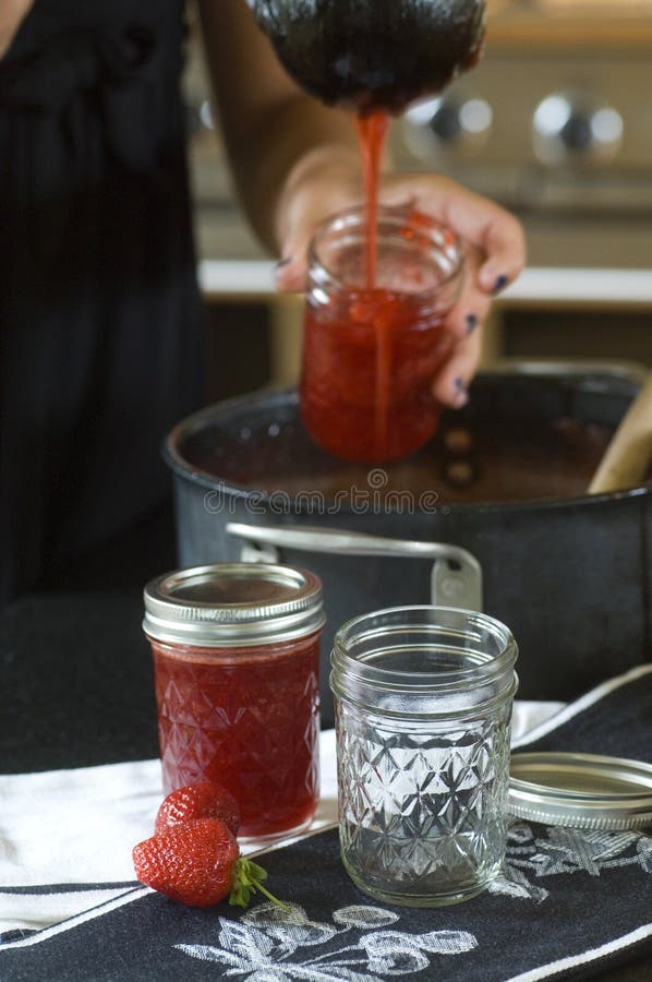 Making Strawberry Jam stock image. Image of cook, jelly 10096065