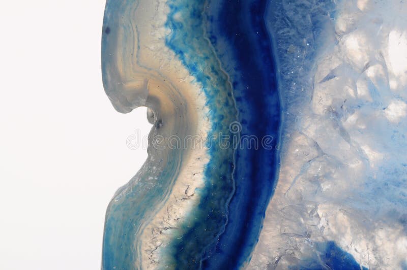 Makro des blauen Achatsteins lizenzfreie stockbilder Makro des blauen Achatsteins lizenzfreie stockbilder