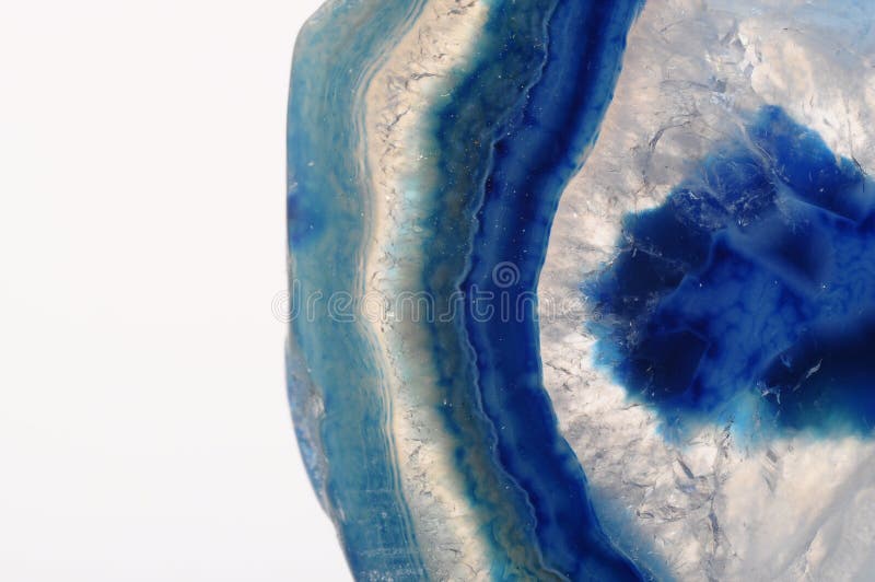 Makro des blauen Achatsteins stockfotos Makro des blauen Achatsteins stockfotos