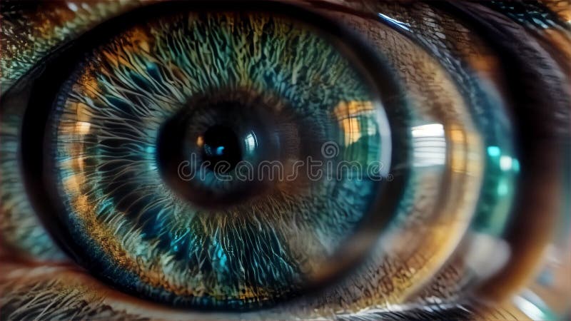 Makro strzała ludzkiego oka