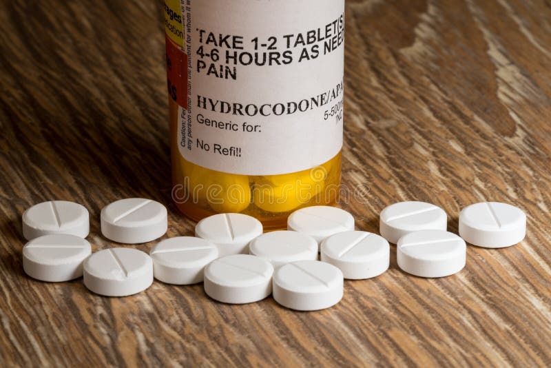 Makro von hydrocodone Opioidtabletten stockbilder Makro von hydrocodone Opioidtabletten stockbilder