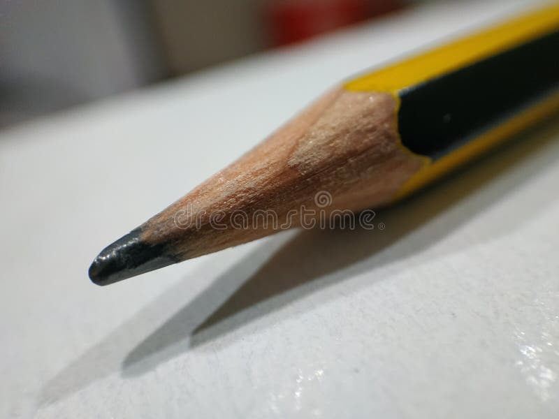 Makrozoombild av en blyertspennaspets arkivfoton Makrozoombild av en blyertspennaspets arkivfoton