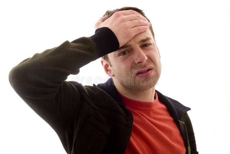 Young men having headache. Studio photography. Young men having headache. Studio photography.