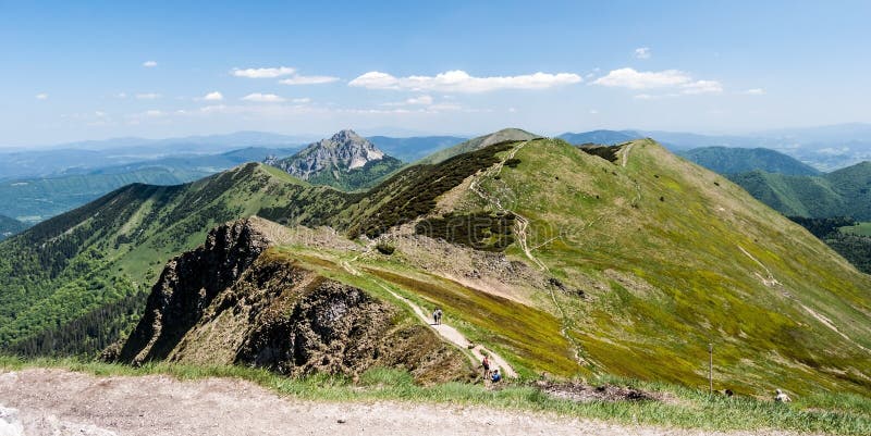 Mala Fatra mountain range in Slovakia