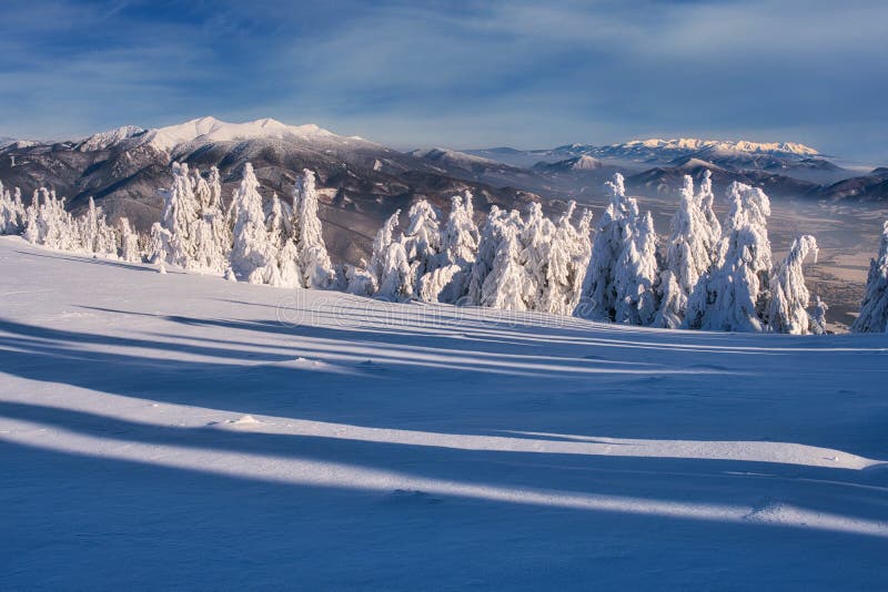 Mala Fatra mountains from Zazriva peak on Mala Fatra mountains near Martinske Hole