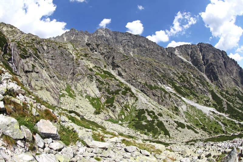 Mala studena dolina - valley in High Tatras, Slovakia