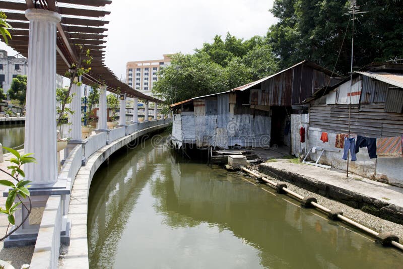 Malacca City Riverside Promenade, Malaysia. stock photos Malacca City Riverside Promenade, Malaysia. stock photos