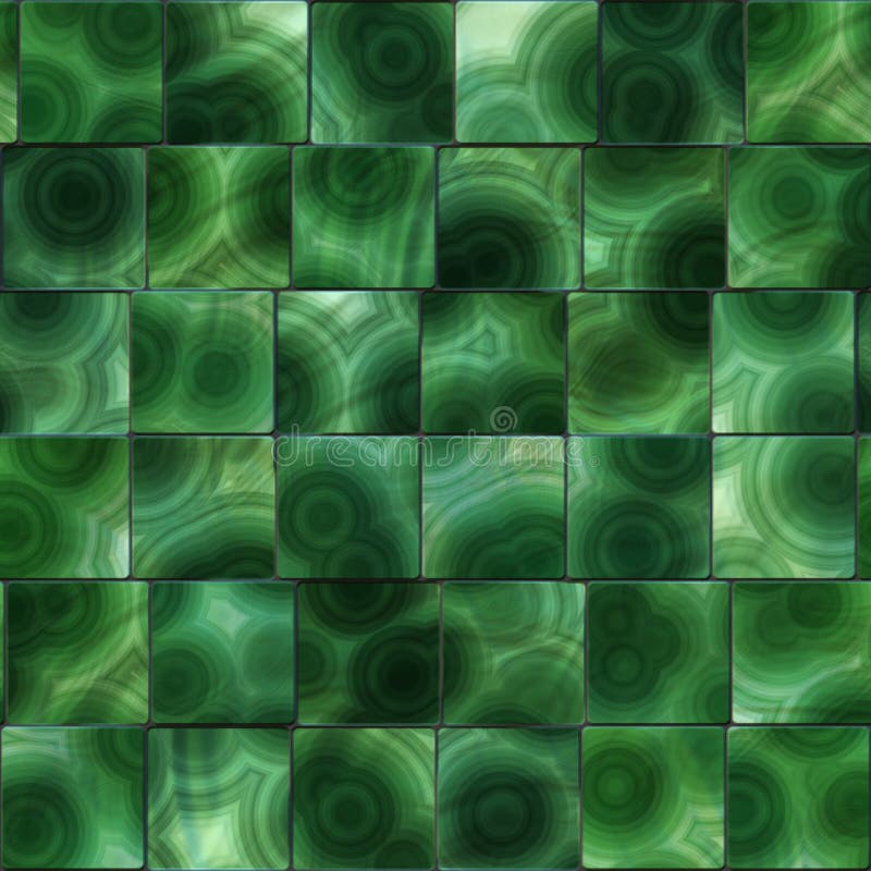 The sample of a surface of the seamless polished malachite tile. The sample of a surface of the seamless polished malachite tile