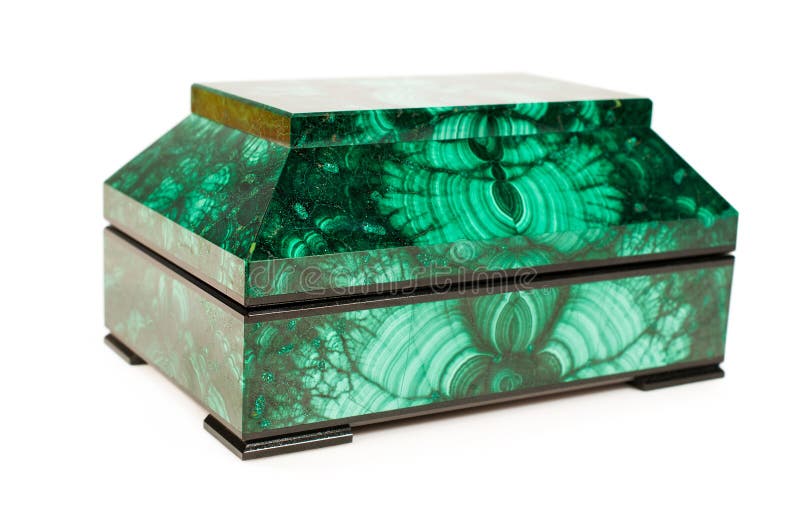 Malachite treasure-box