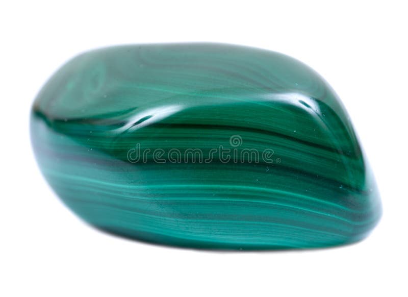 Polished green free form malachite from Democratic Republic of the Congo, isolated on white background. Polished green free form malachite from Democratic Republic of the Congo, isolated on white background